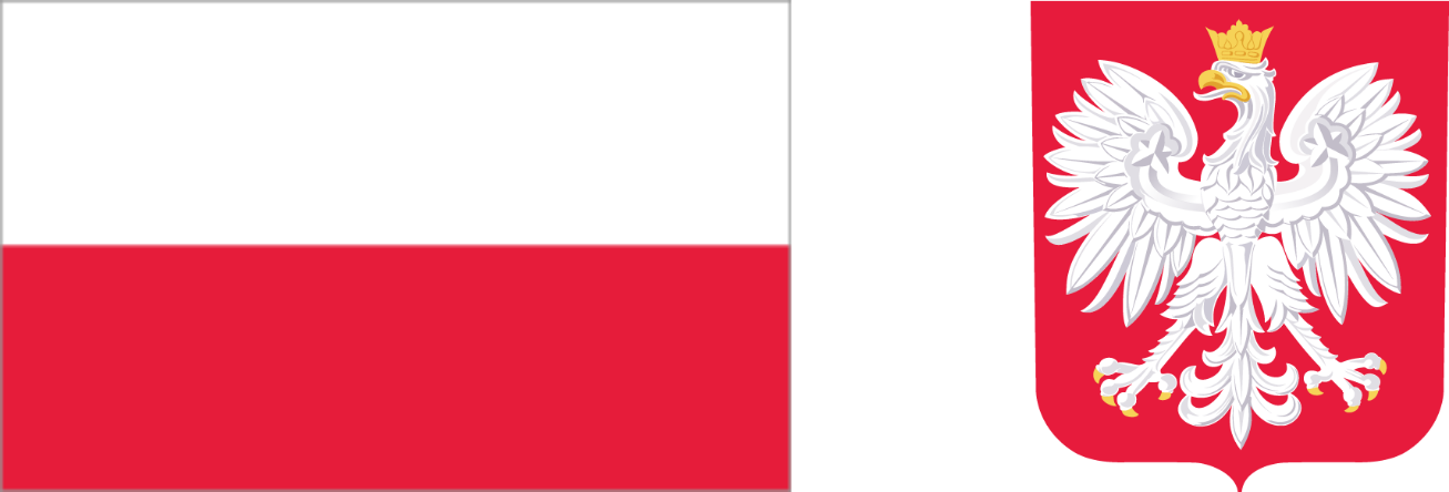 Flaga i godło Rzeczpospolitej Polski